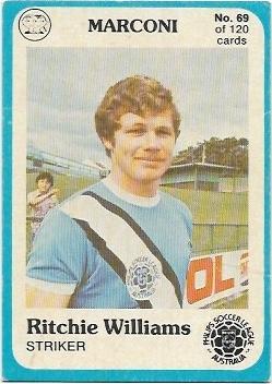 1978 Scanlens Soccer (69) Ritchie Williams Marconi