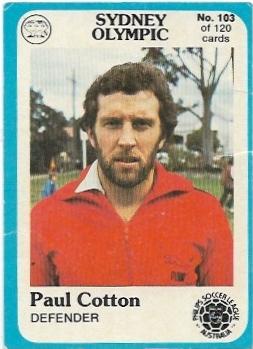 1978 Scanlens Soccer (103) Paul Cotton Sydney Olympic