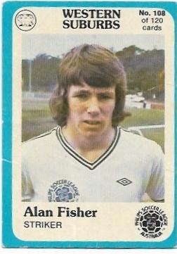 1978 Scanlens Soccer (108) Alan Fisher Western Suburbs