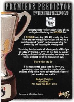 1997 Select Ultimate Premiership Predictor (CC7) Geelong