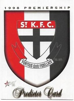1998 Select Signature Series Premiership Predictor (PC13) St. Kilda