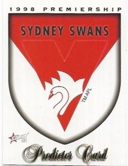 1998 Select Signature Series Premiership Predictor (PC14) Sydney