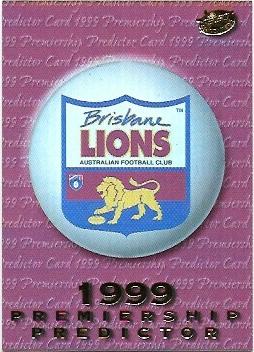 1999 Select Premiere Premiership Predictor (PC2) Brisbane