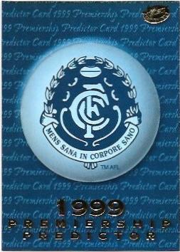 1999 Select Premiere Premiership Predictor (PC3) Carlton