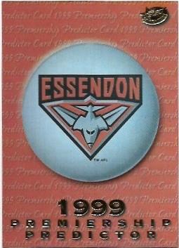 1999 Select Premiere Premiership Predictor (PC5) Essendon