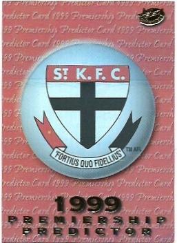 1999 Select Premiere Premiership Predictor (PC13) St. Kilda