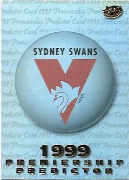 1999 Select Premiere Premiership Predictor (PC14) Sydney