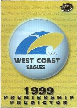 1999 Select Premiere Premiership Predictor (PC15) West Coast
