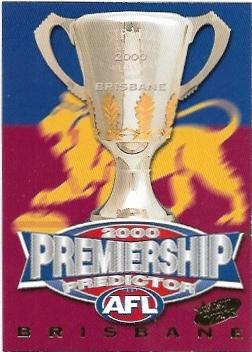 2000 Select Millennium Premiership Predictor (PC2) Brisbane