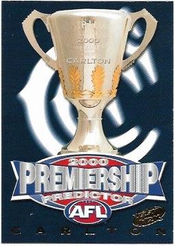 2000 Select Millennium Premiership Predictor (PC3) Carlton