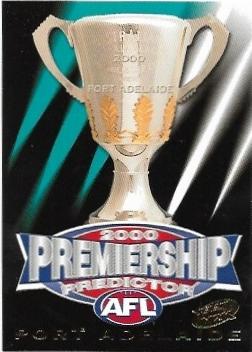 2000 Select Millennium Premiership Predictor (PC11) Port Adelaide