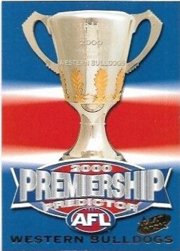 2000 Select Millennium Premiership Predictor (PC16) Western Bulldogs