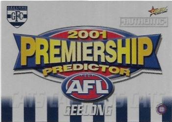 2001 Select Authentic Premiership Predictor (PC7) Geelong