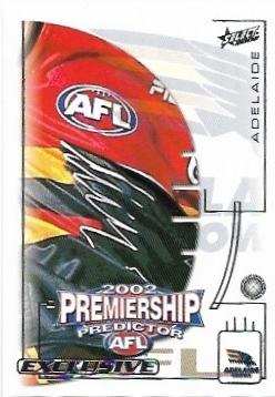 2002 Select Exclusive Premiership Predictor (PC1) Adelaide