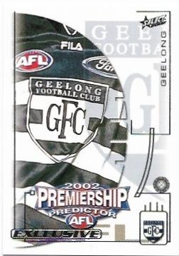 2002 Select Exclusive Premiership Predictor (PC7) Geelong