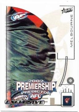 2002 Select Exclusive Premiership Predictor (PC10) Melbourne