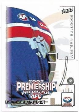 2002 Select Exclusive Premiership Predictor (PC16) Western Bulldogs