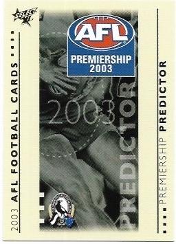 2003 Select XL Premiership Predictor (PC4) Collingwood