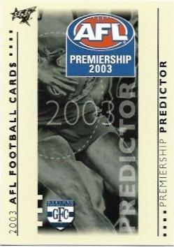 2003 Select XL Premiership Predictor (PC7) Geelong
