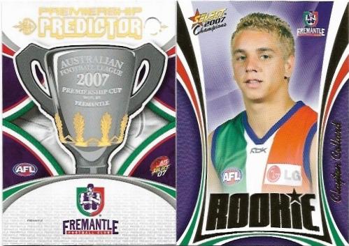 2007 Select Supreme Premiership Predictor & Rookie (PC6) Fremantle & Clayton Collard