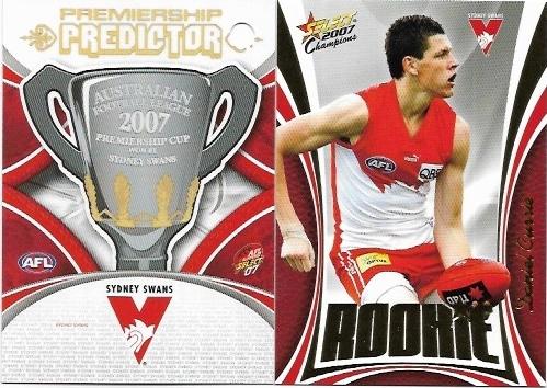 2007 Select Supreme Premiership Predictor & Rookie (PC14) Sydney & Daniel Currie