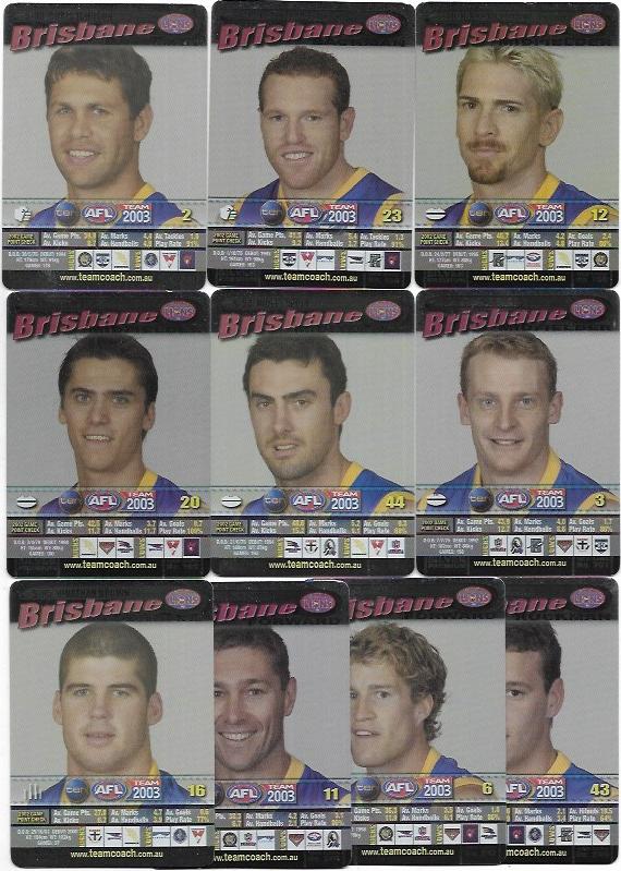 2003 Teamcoach Team Set Silver – Brisbane