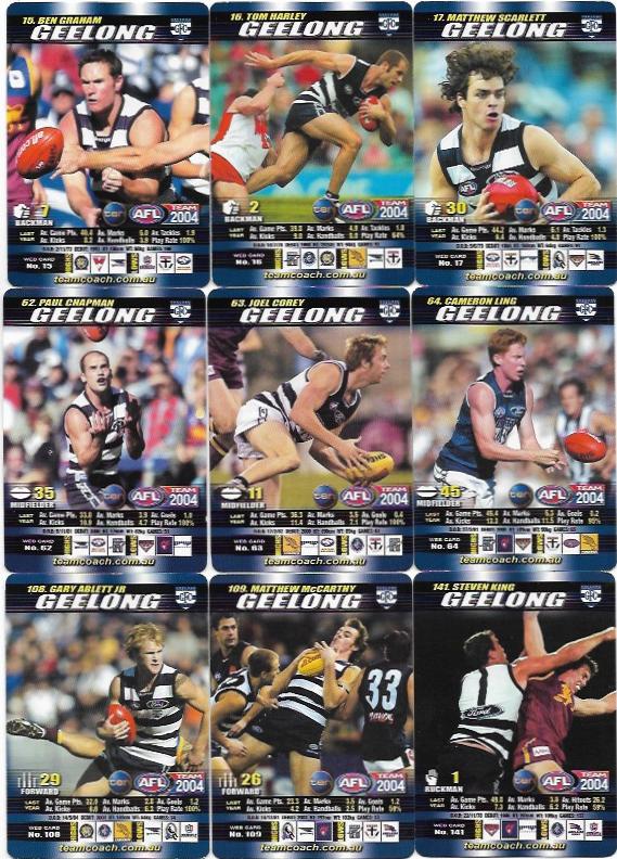 2004 Teamcoach Team Set “How To Play” – Geelong