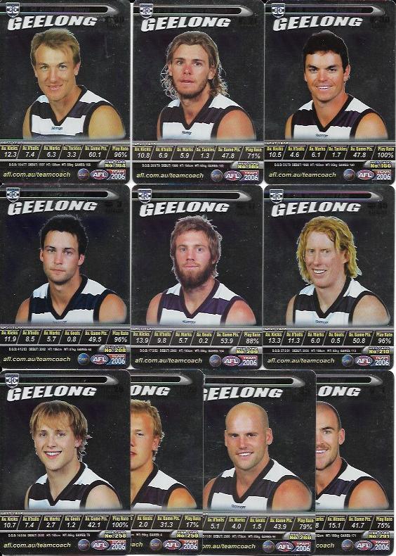 2006 Teamcoach Team Set Silver – Geelong