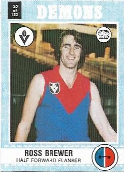1977 Scanlens (20) Ross Brewer Melbourne
