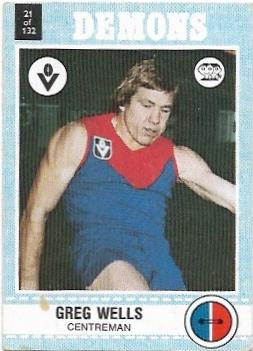 1977 Scanlens (21) Greg Wells Melbourne