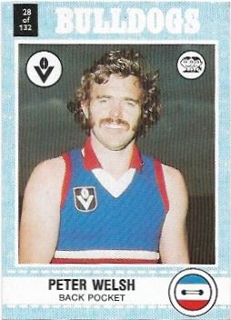1977 Scanlens (28) Peter Welsh Footscray