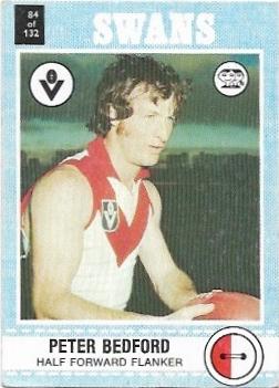 1977 Scanlens (84) Peter Bedford South Melbourne