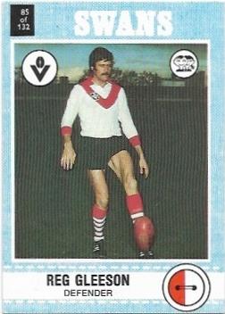 1977 Scanlens (85) Reg Gleeson South Melbourne