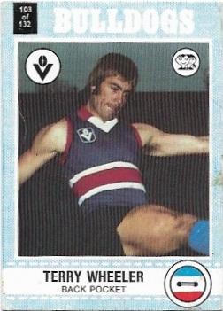 1977 Scanlens (103) Terry Wheeler Footscray