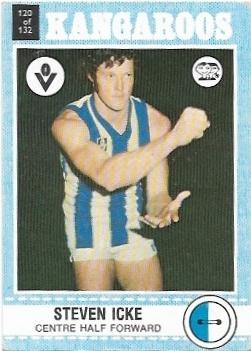 1977 Scanlens (120) Steven Icke North Melbourne