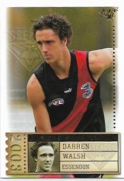 2003 Select XL Rookie Expectation (RE11) Darren Walsh Essendon 048/282