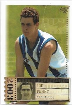 2003 Select XL Rookie Expectation (RE15) Joel Perry North Melbourne 084/282
