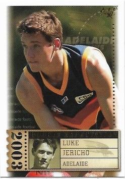 2003 Select XL Rookie Expectation (RE16) Luke Jericho Adelaide 008/282