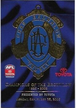 2006 Select Champions Brownlow Sketch (1) Header Card