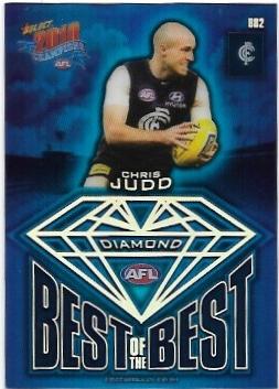 2010 Select Champions Best Of The Best Diamond Gem (BB2) Chris Judd Carlton