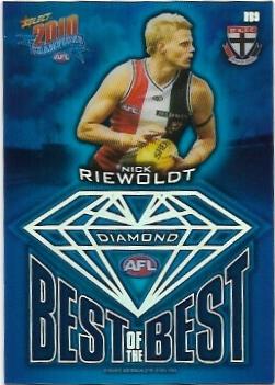2010 Select Champions Best Of The Best Diamond Gem (BB9) Nick Riewoldt St. Kilda