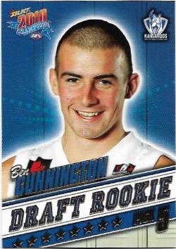 2010 Select Champions Draft Rookie (DR5) Ben Cunnington North Melbourne