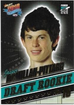 2010 Select Champions Draft Rookie (DR16) Jasper McMillan-Pittard Port Adelaide