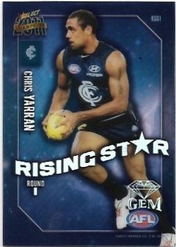 2011 Select Champions Rising Star Gem (RSG1) Chris Yarran Carlton