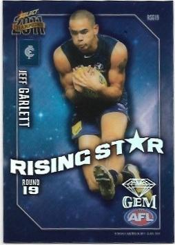 2011 Select Champions Rising Star Gem (RSG19) Jeff Garlett Carlton