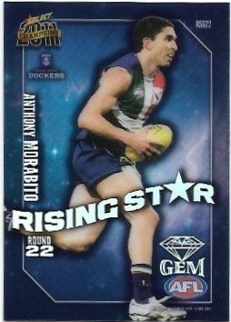 2011 Select Champions Rising Star Gem (RSG22) Anthony Morabito Fremantle