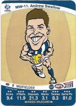 2011 Teamcoach Magic Wildcard (MW-11) Andrew Swallow North Melbourne