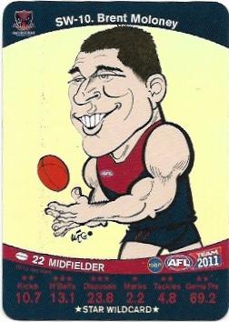 2011 Teamcoach Star Wildcard Error (SW-10) Brent Moloney Melbourne