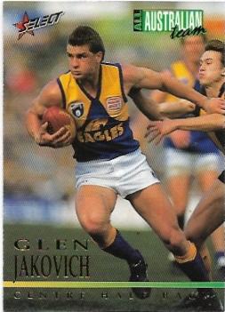 1995 Select All Australian (AA11) Glen Jakovich West Coast