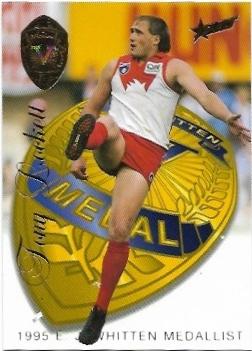 1996 Select Medal Card (MC4) Tony Lockett Sydney